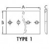 35x486x311mm Prisukamas peilis, segmentas (centrinis)