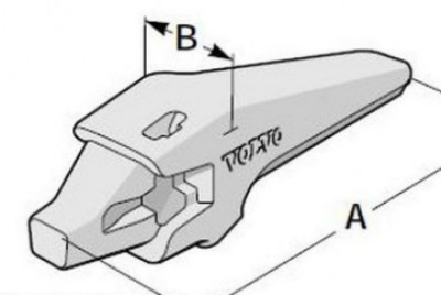 Volvo kaušo danties adapteris