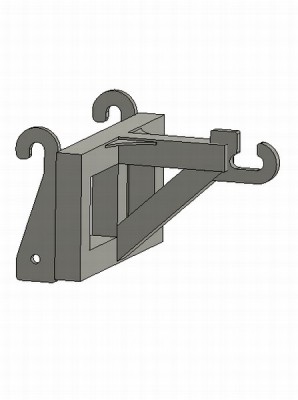 Container hook for loader