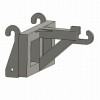 Container hook for loader